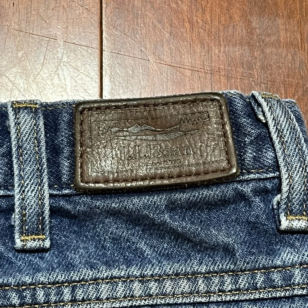 LL Bean Jeans Mens 34x32 Blue Denim Straight Leg Cotton Denim Workwear Gorpcore